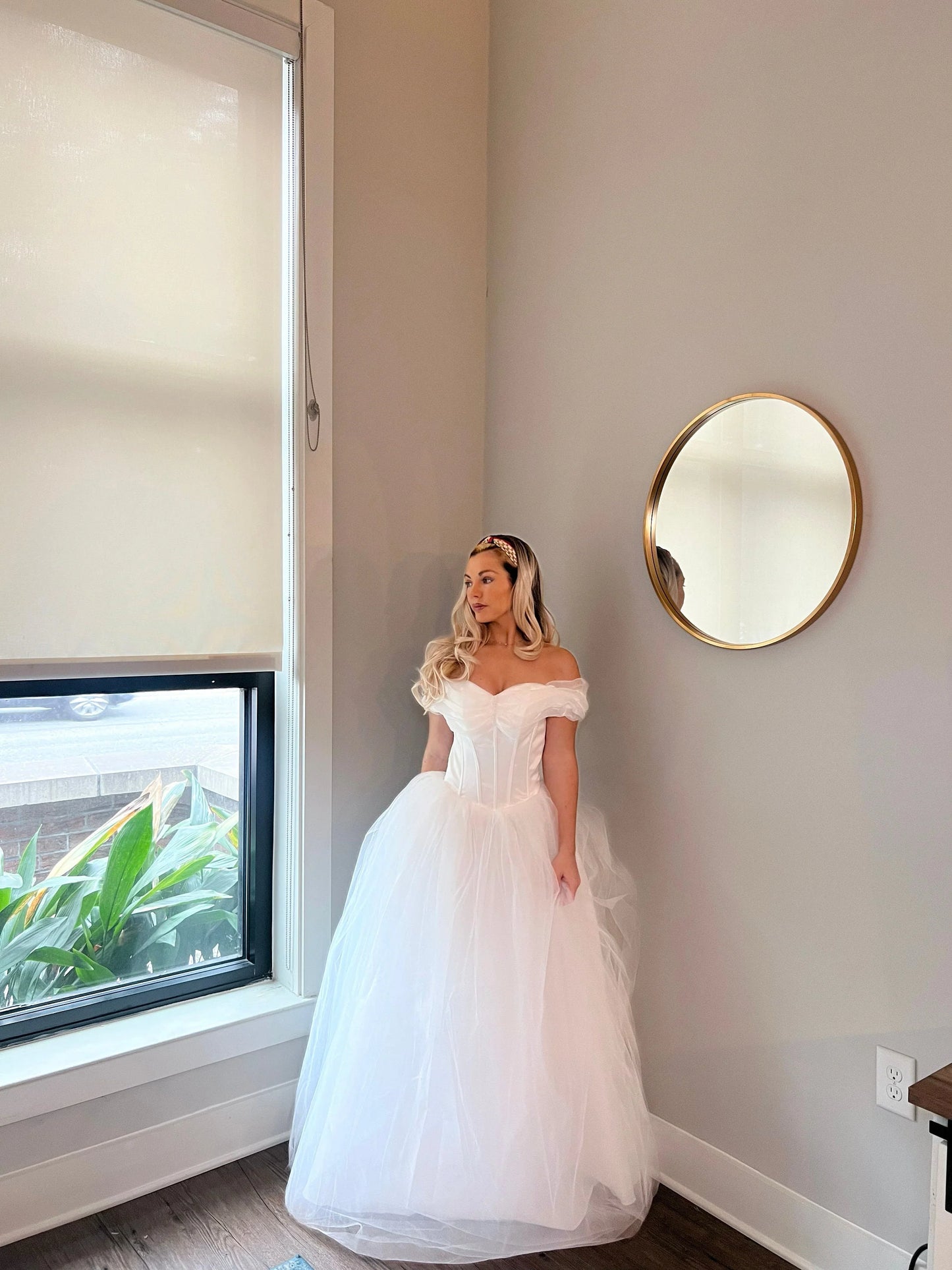 Tulle Off Shoulder Ballgown