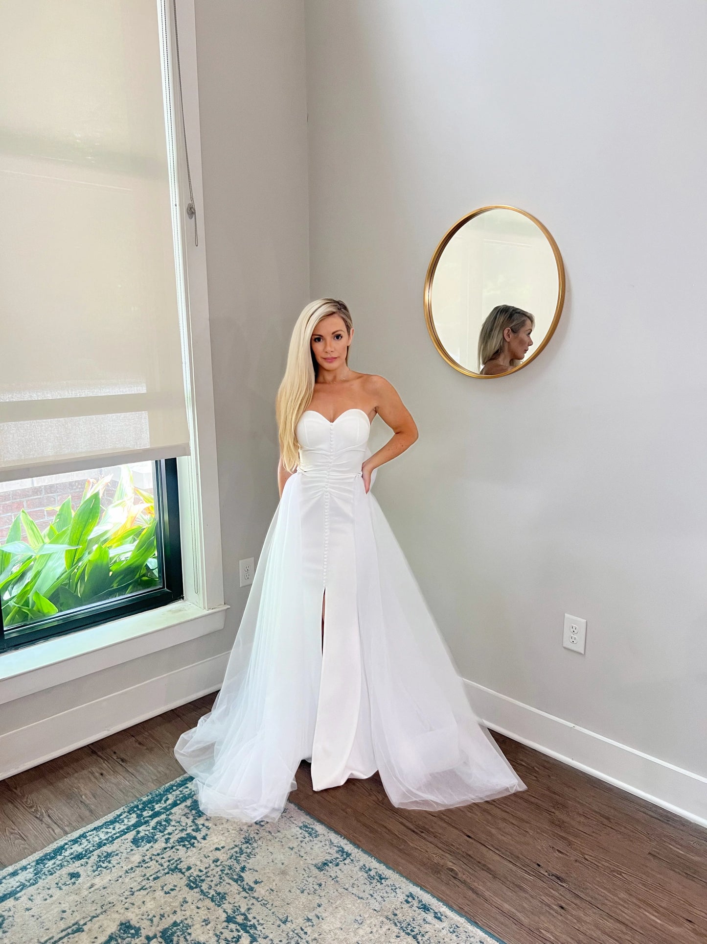 Lace Detail with Chiffon Bow Removable Wedding train without Belt