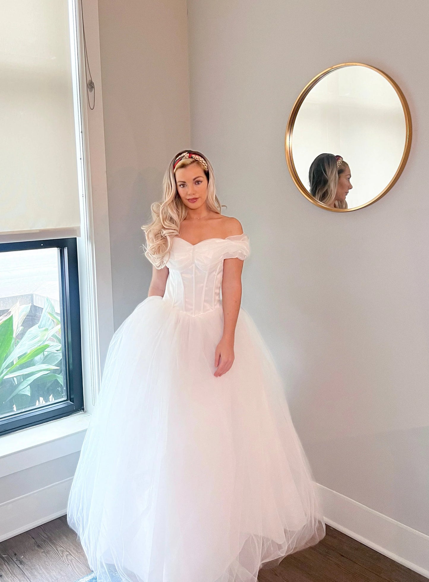Tulle Off Shoulder Ballgown