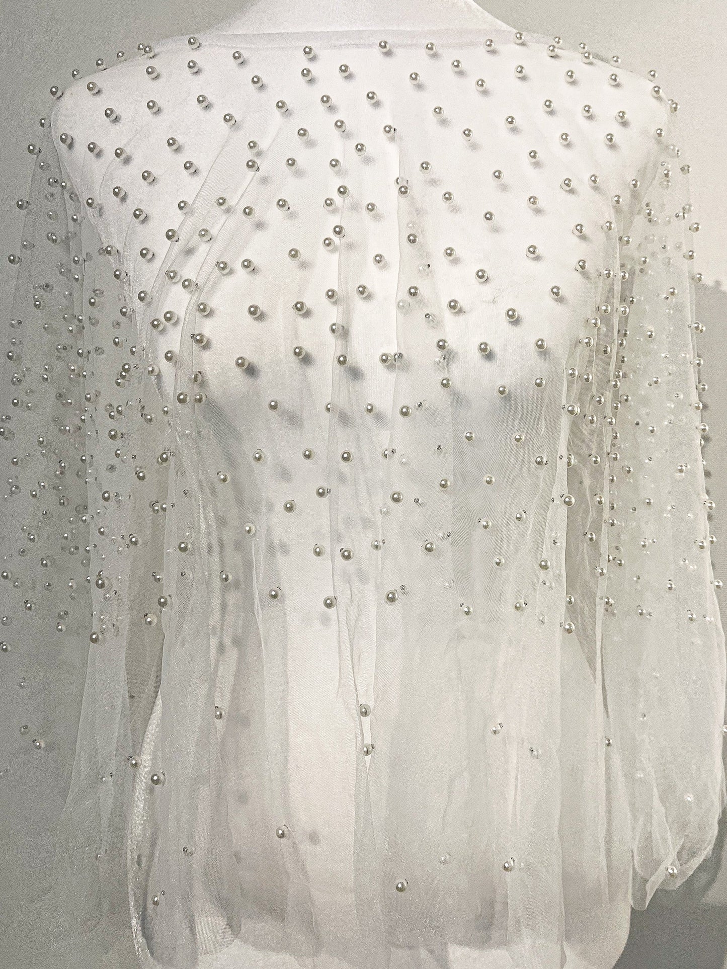 Pearl Beaded Wedding Bolero Wedding Shawl