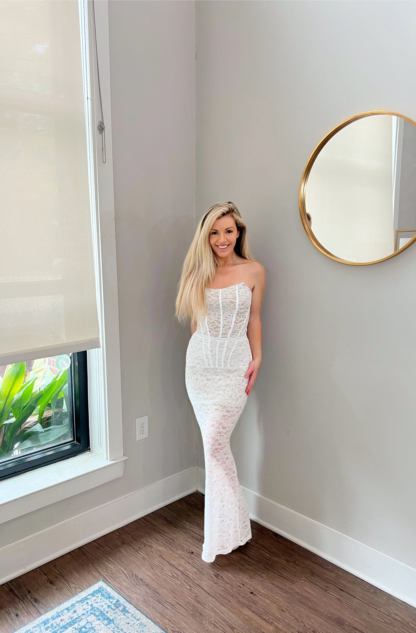 Single Layer Stretchy Lace Bridal Overskirt