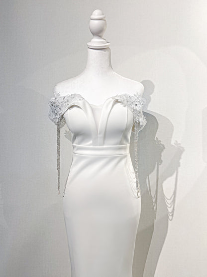 Detachable Crystal Wedding Sleeves
