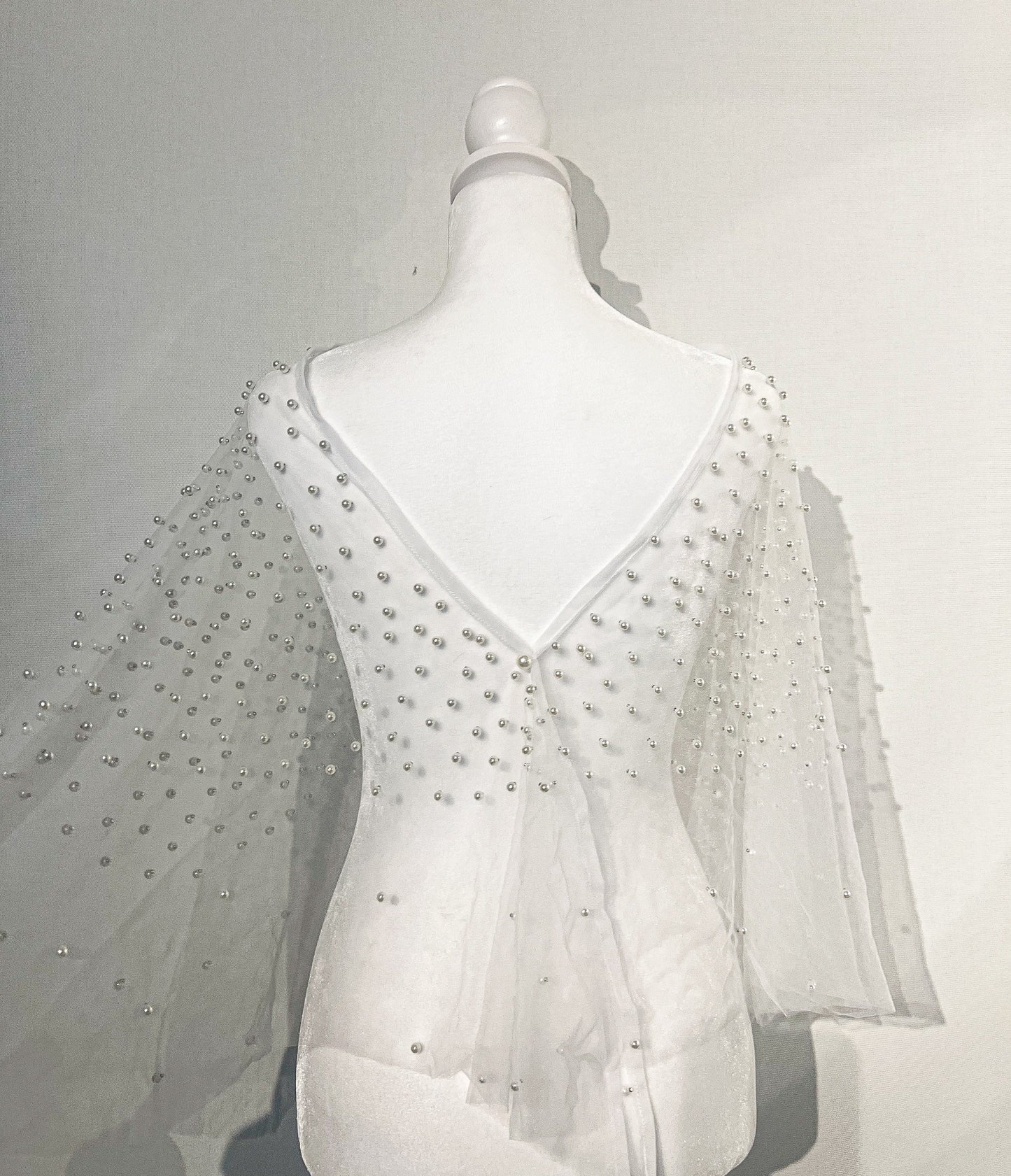 Pearl Beaded Wedding Bolero Wedding Shawl