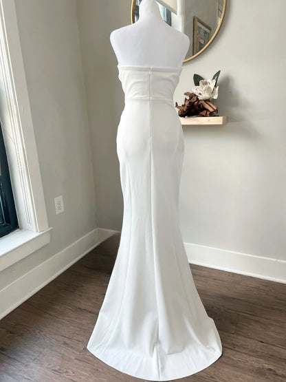 Beaded Sweetheart Trim Wedding Dress