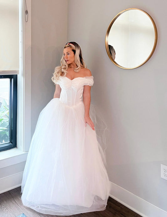 Tulle Off Shoulder Ballgown