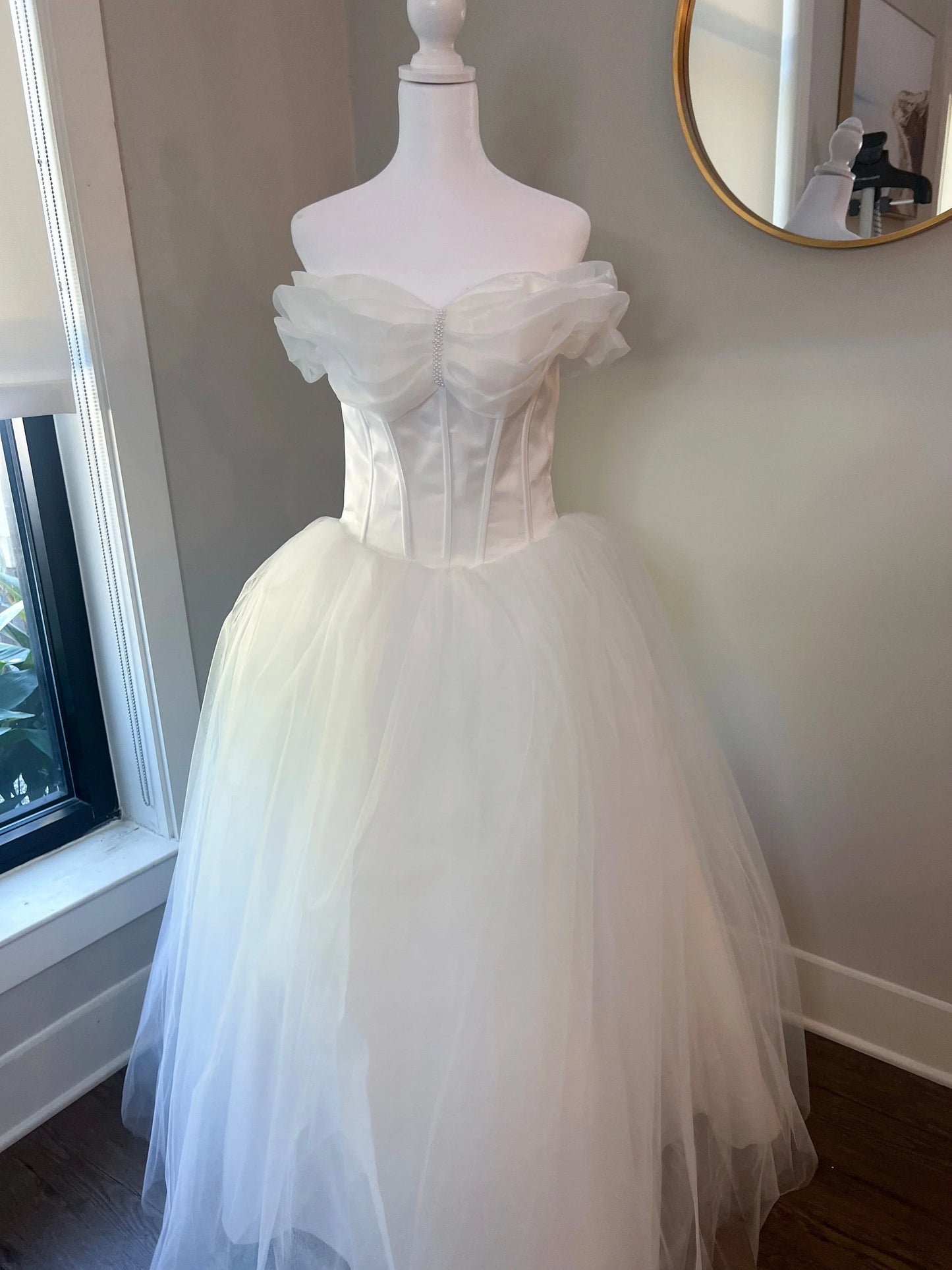 Tulle Off Shoulder Ballgown