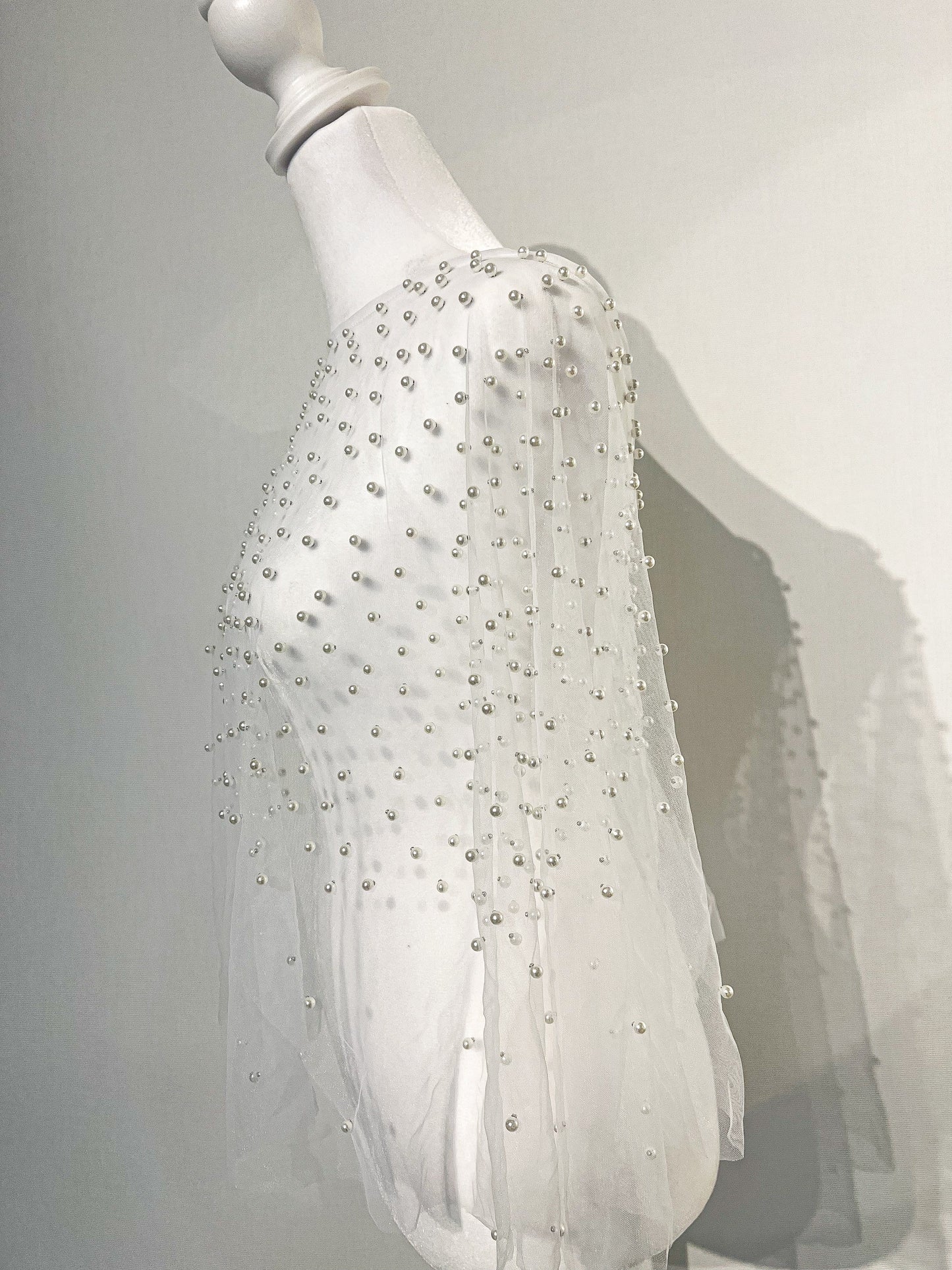 Pearl Beaded Wedding Bolero Wedding Shawl