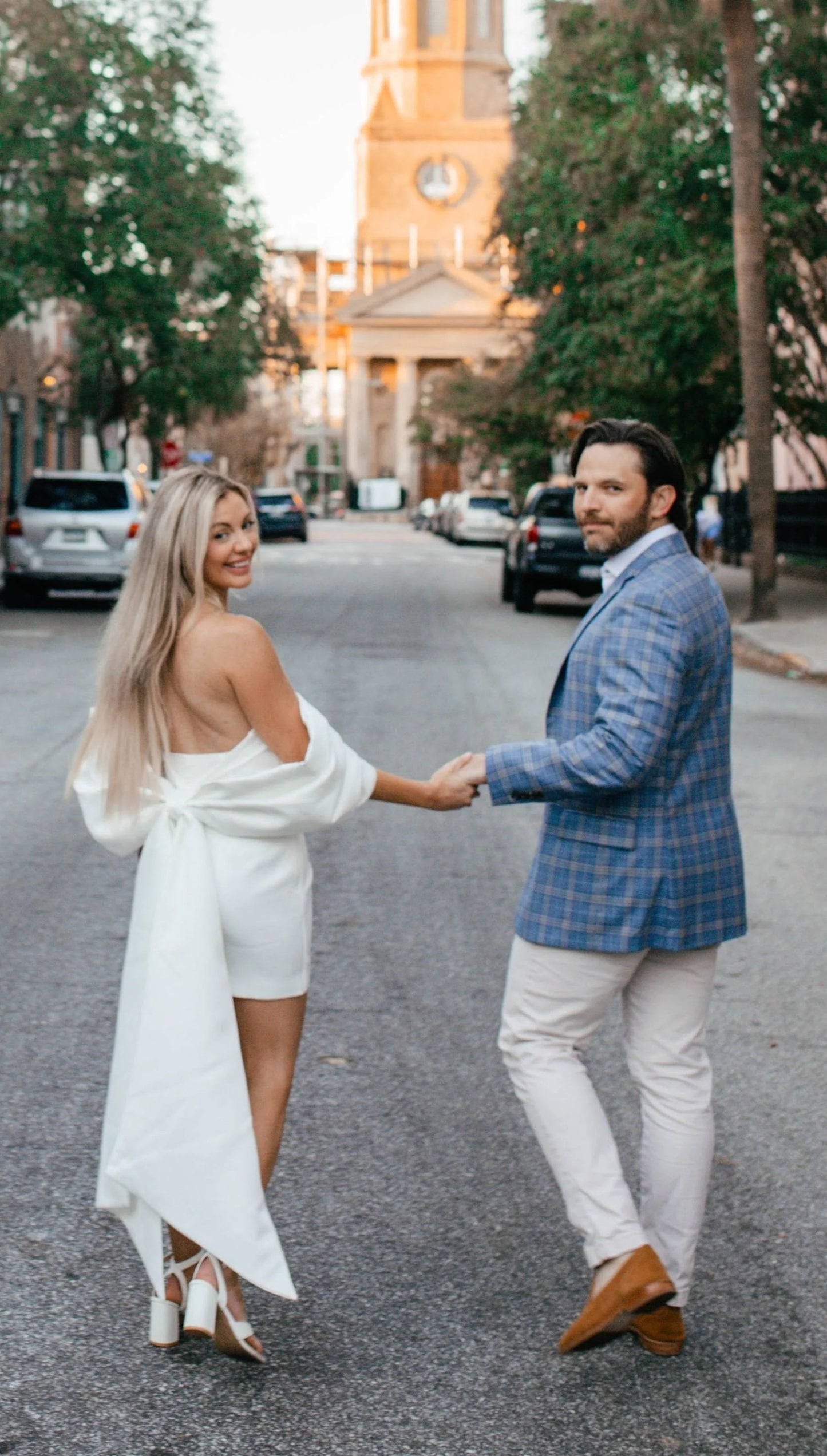 Strapless Bow Off Shoulder Sleeves Bridal Mini Dress