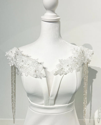Detachable Crystal Wedding Sleeves